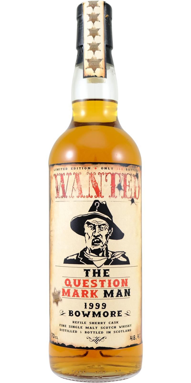 Bowmore 1999 JW Wanted - The Question Mark Man