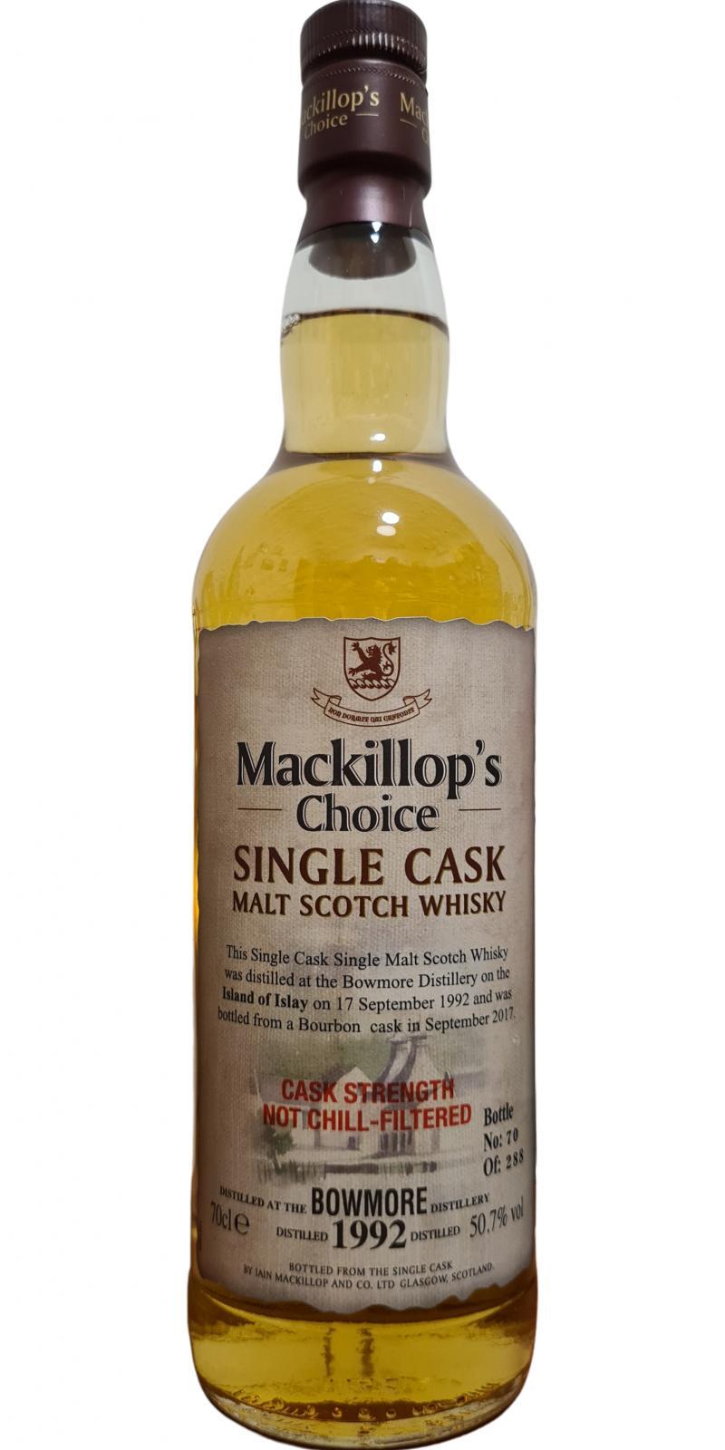Bowmore 1992 McC Single Cask - Cask Strength