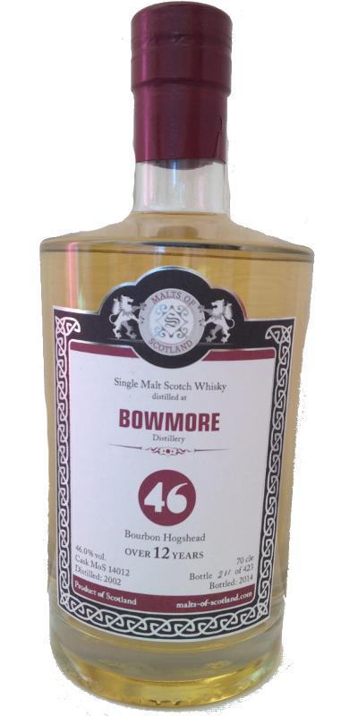 Bowmore 2002 MoS 46% series