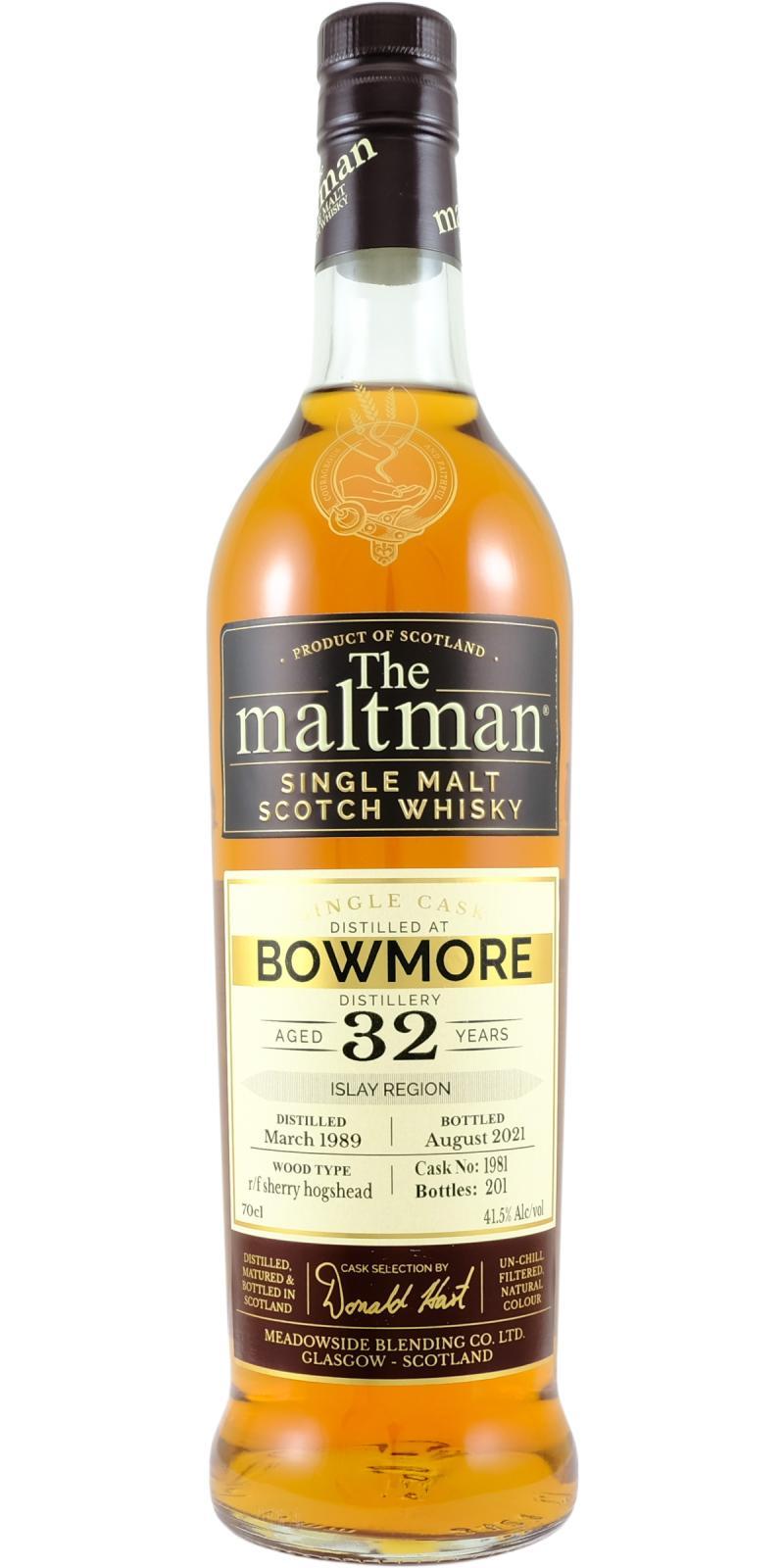 Bowmore 1989 MBl The Maltman