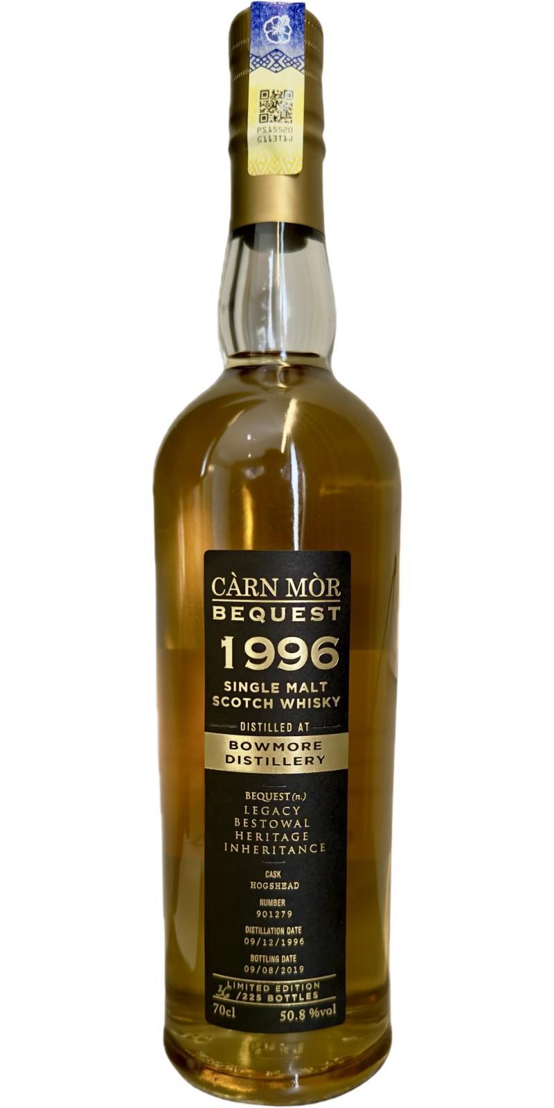Bowmore 1996 MMcK Càrn Mòr Bequest