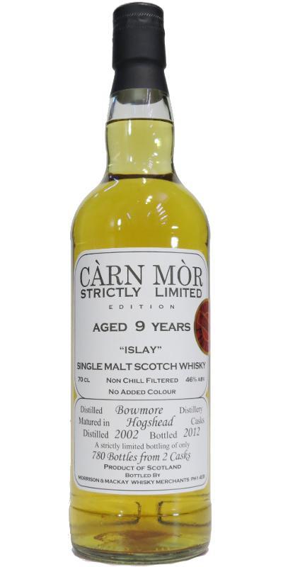 Bowmore 2002 MMcK Càrn Mòr - Strictly Limited Edition