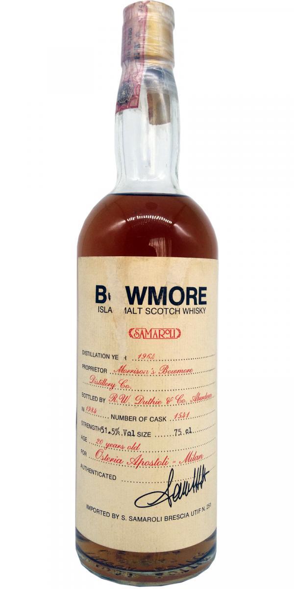 Bowmore 1964 RWD Osteria Apostoli