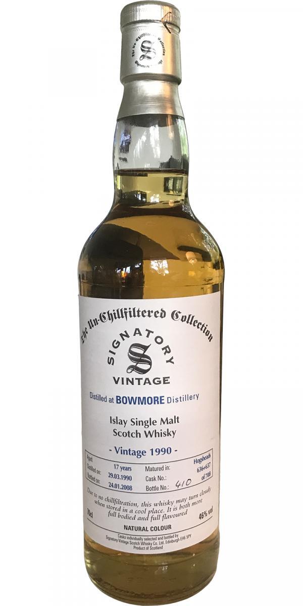 Bowmore 1990 SV The Un-Chillfiltered Collection