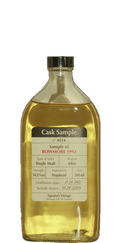 Bowmore 1992 SV Cask Sample