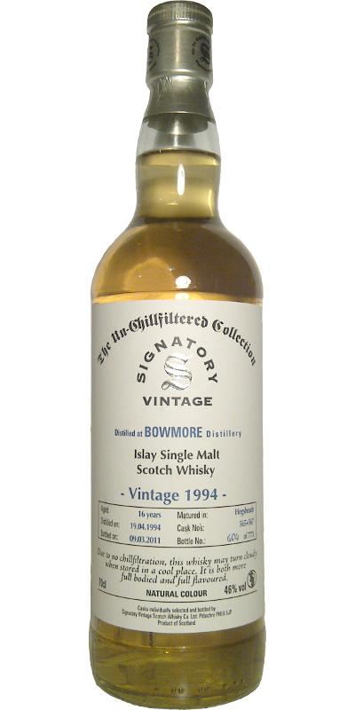Bowmore 1994 SV The Un-Chillfiltered Collection