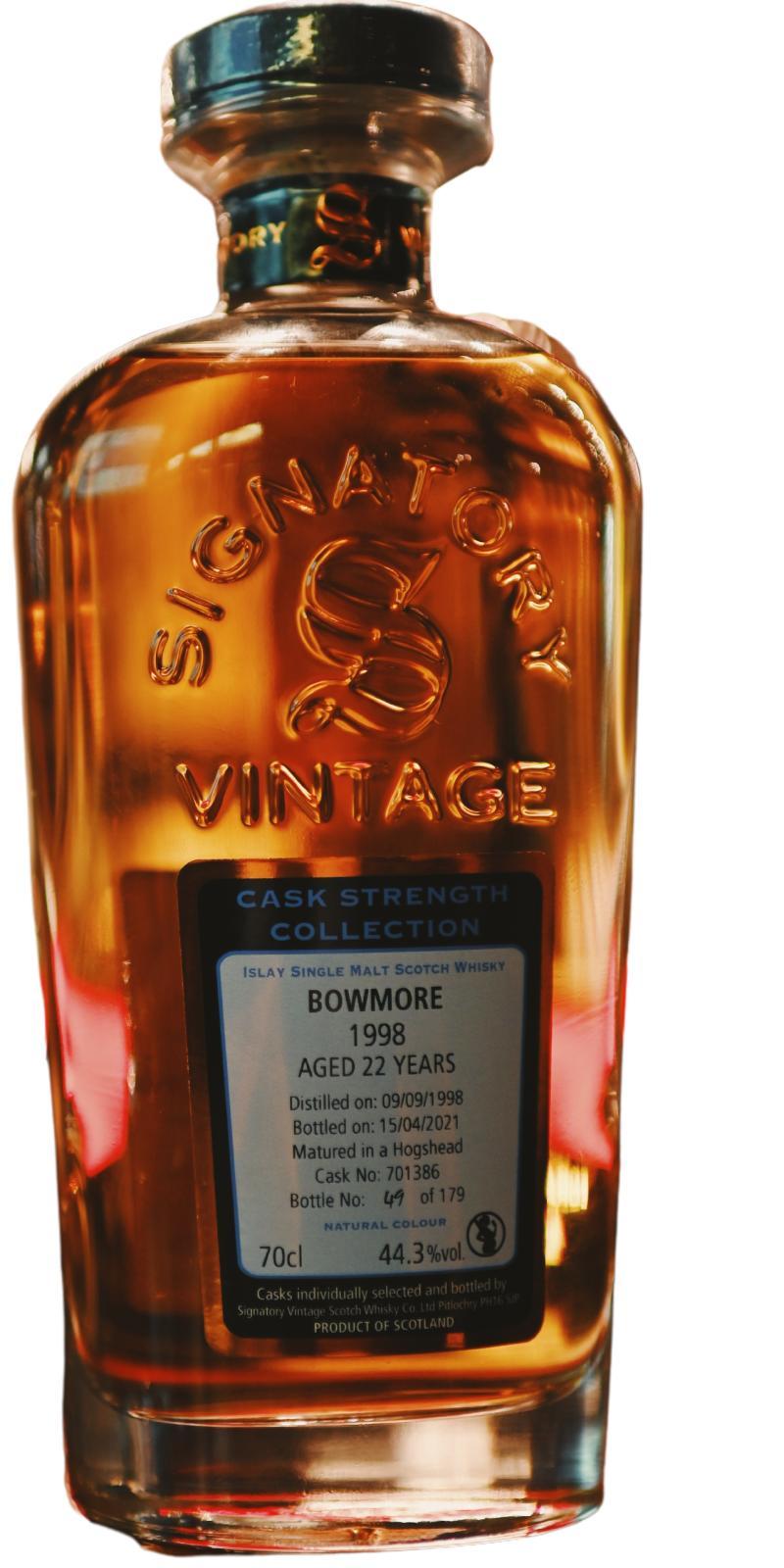 Bowmore 1998 SV Cask Strength Collection