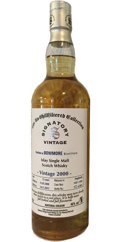 Bowmore 2000 SV The Un-Chillfiltered Collection