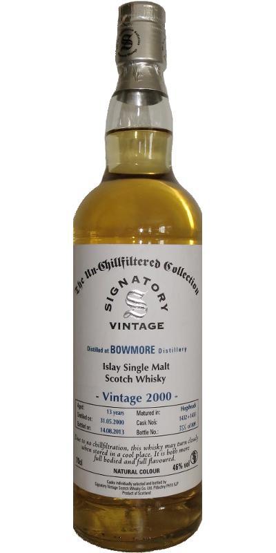 Bowmore 2000 SV The Un-Chillfiltered Collection