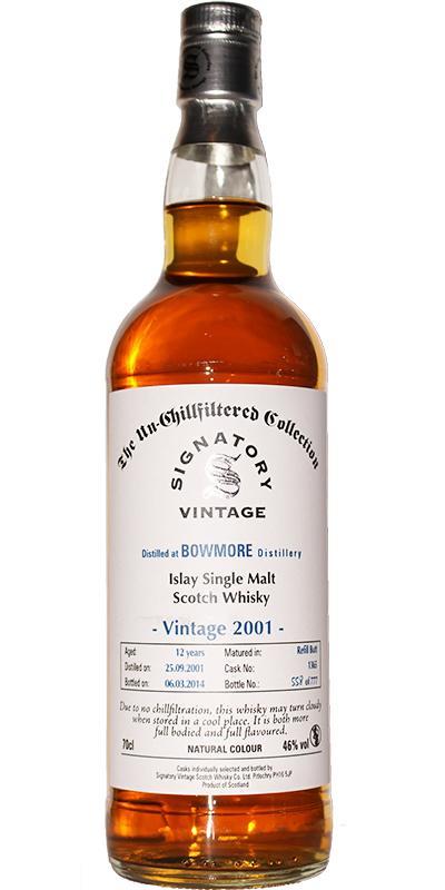 Bowmore 2001 SV The Un-Chillfiltered Collection
