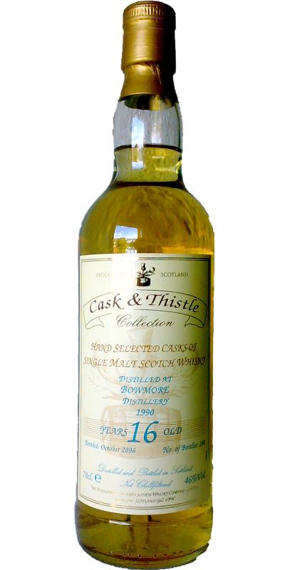 Bowmore 1990 H&I Cask & Thistle Collection
