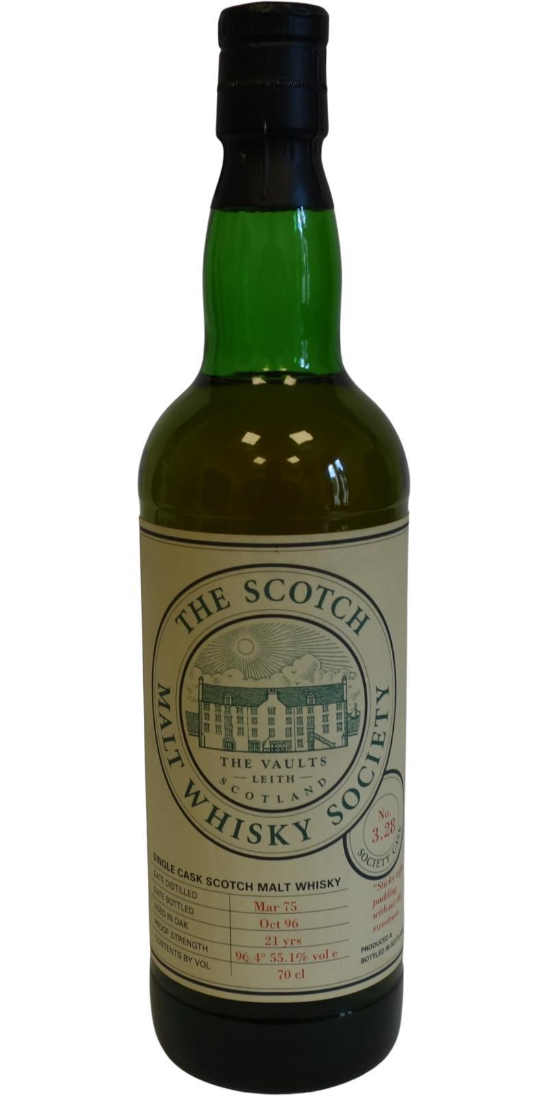 Bowmore 1975 SMWS 3.28 Sticky-toffee pudding without the sweetness