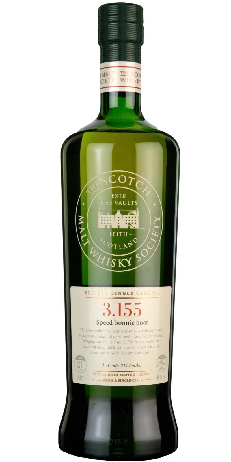 Bowmore 1987 SMWS 3.155 Speed bonnie boat