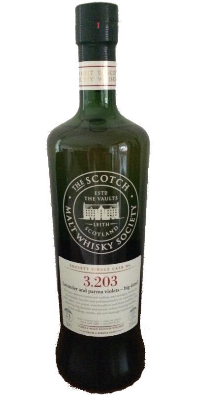 Bowmore 1988 SMWS 3.203 Lavender and parma violets – big-time!