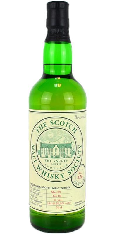 Bowmore 1989 SMWS 3.56 Love Hearts and Peat Smoke