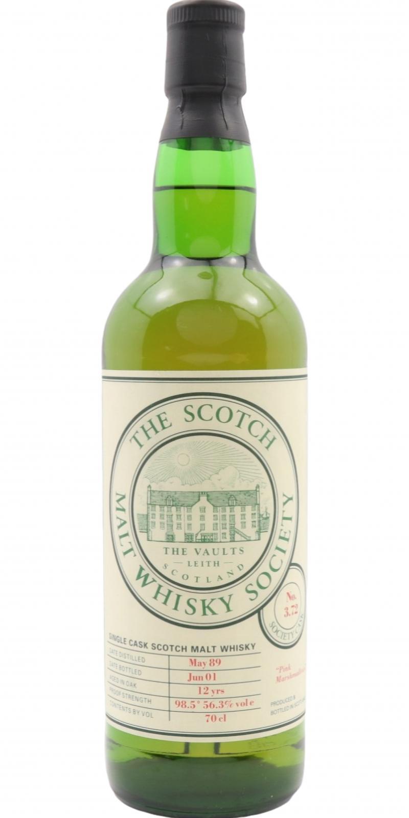 Bowmore 1989 SMWS 3.72 Pink Marshmallows
