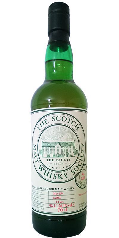 Bowmore 1989 SMWS 3.80 The water of life