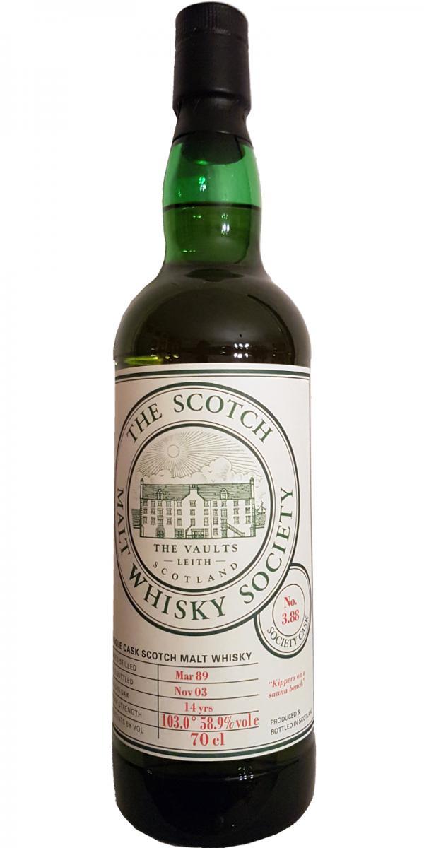 Bowmore 1989 SMWS 3.88 Kippers on a sauna bench