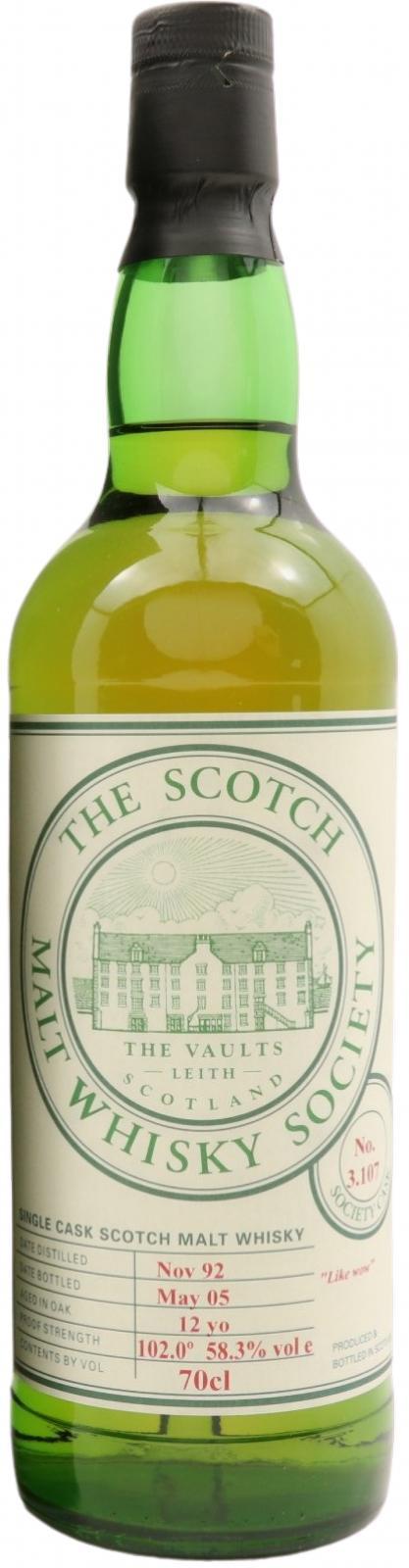 Bowmore 1992 SMWS 3.107 Like wow