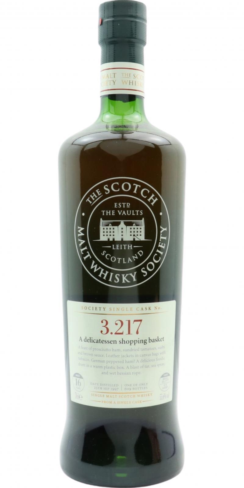 Bowmore 1997 SMWS 3.217 A delicatessen shopping basket