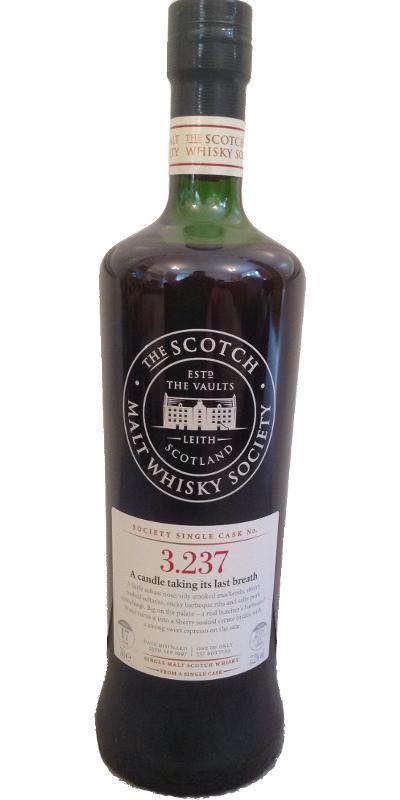 Bowmore 1997 SMWS 3.237 A candle taking its last breath