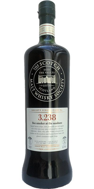 Bowmore 1997 SMWS 3.238 Bee smoker at the seashore