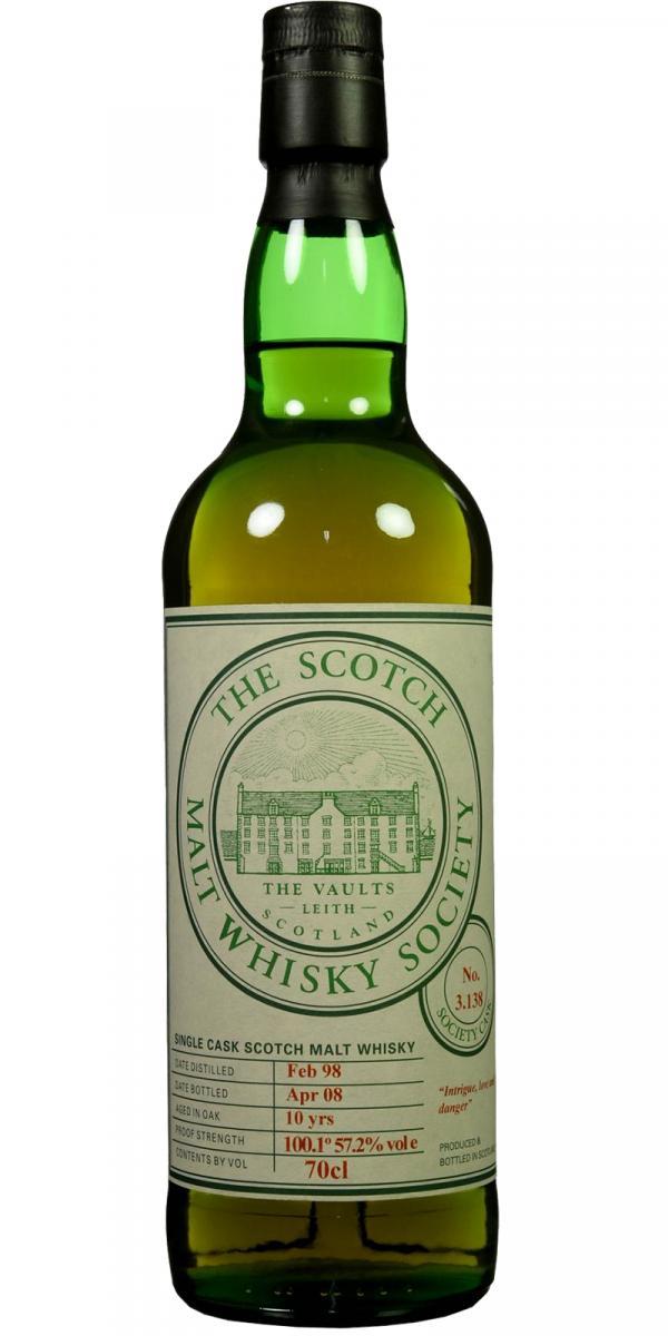 Bowmore 1998 SMWS 3.138 Intrigue, love and danger