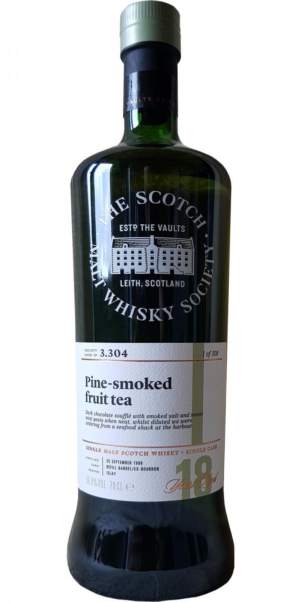 Bowmore 1998 SMWS 3.304 Pine-smoked fruit tea