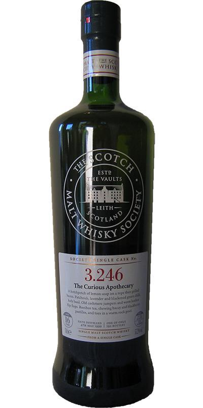 Bowmore 1999 SMWS 3.246 The Curious Apothecary