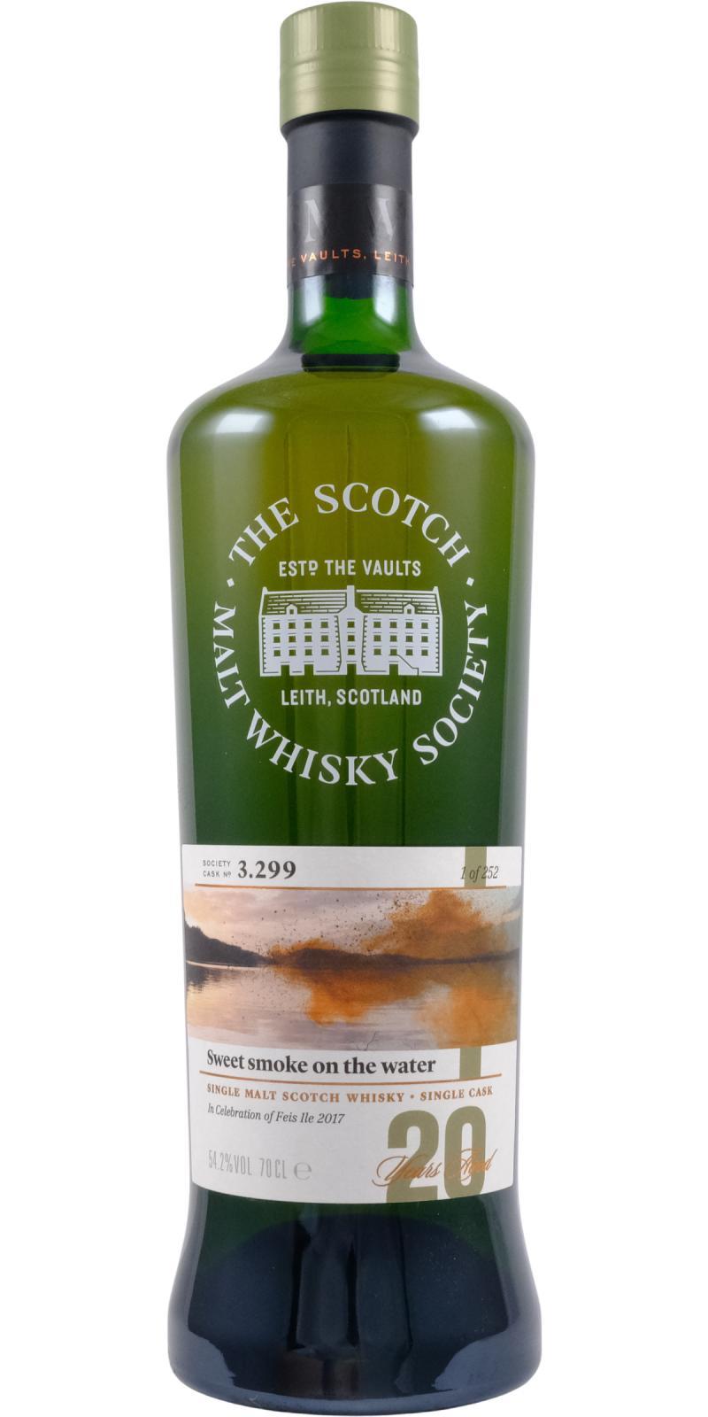 Bowmore 20-year-old SMWS 3.299 Sweet smoke on the water