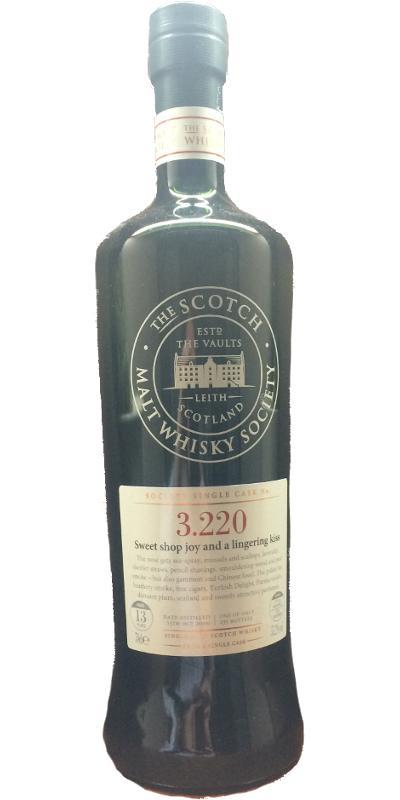 Bowmore 2000 SMWS 3.220 Sweet shop joy and a lingering kiss