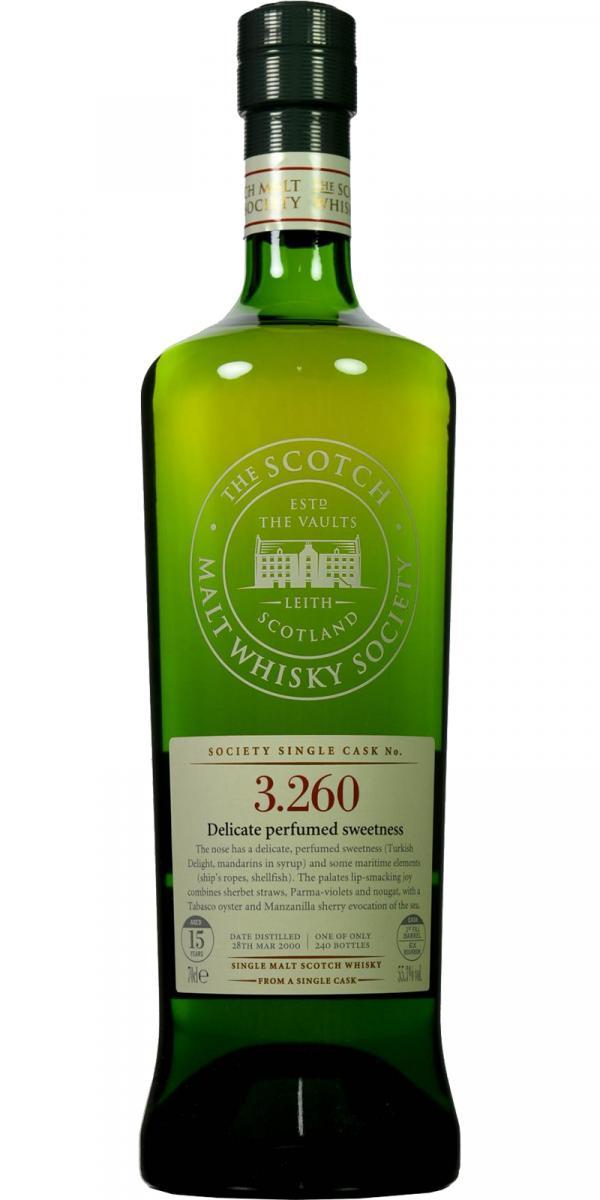 Bowmore 2000 SMWS 3.260 Delicate perfumed sweetness
