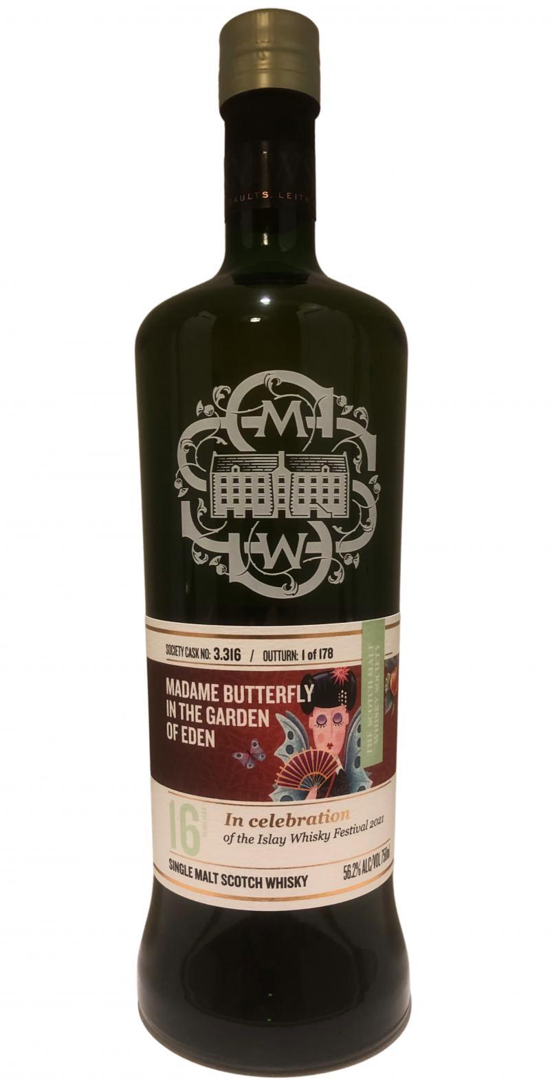 Bowmore 2004 SMWS 3.316 Madame Butterfly in the Garden of Eden