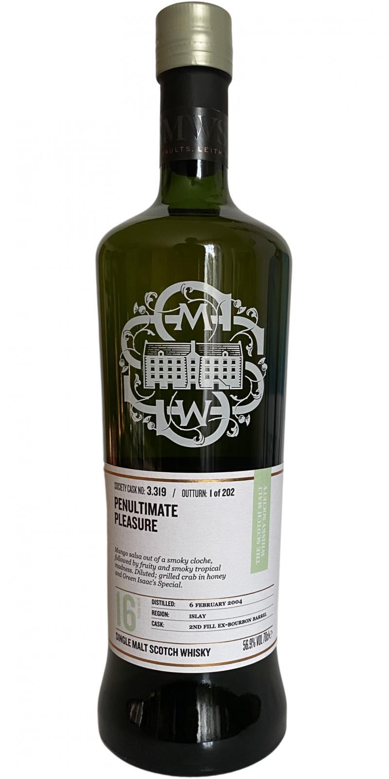 Bowmore 2004 SMWS 3.319 Penultimate pleasure