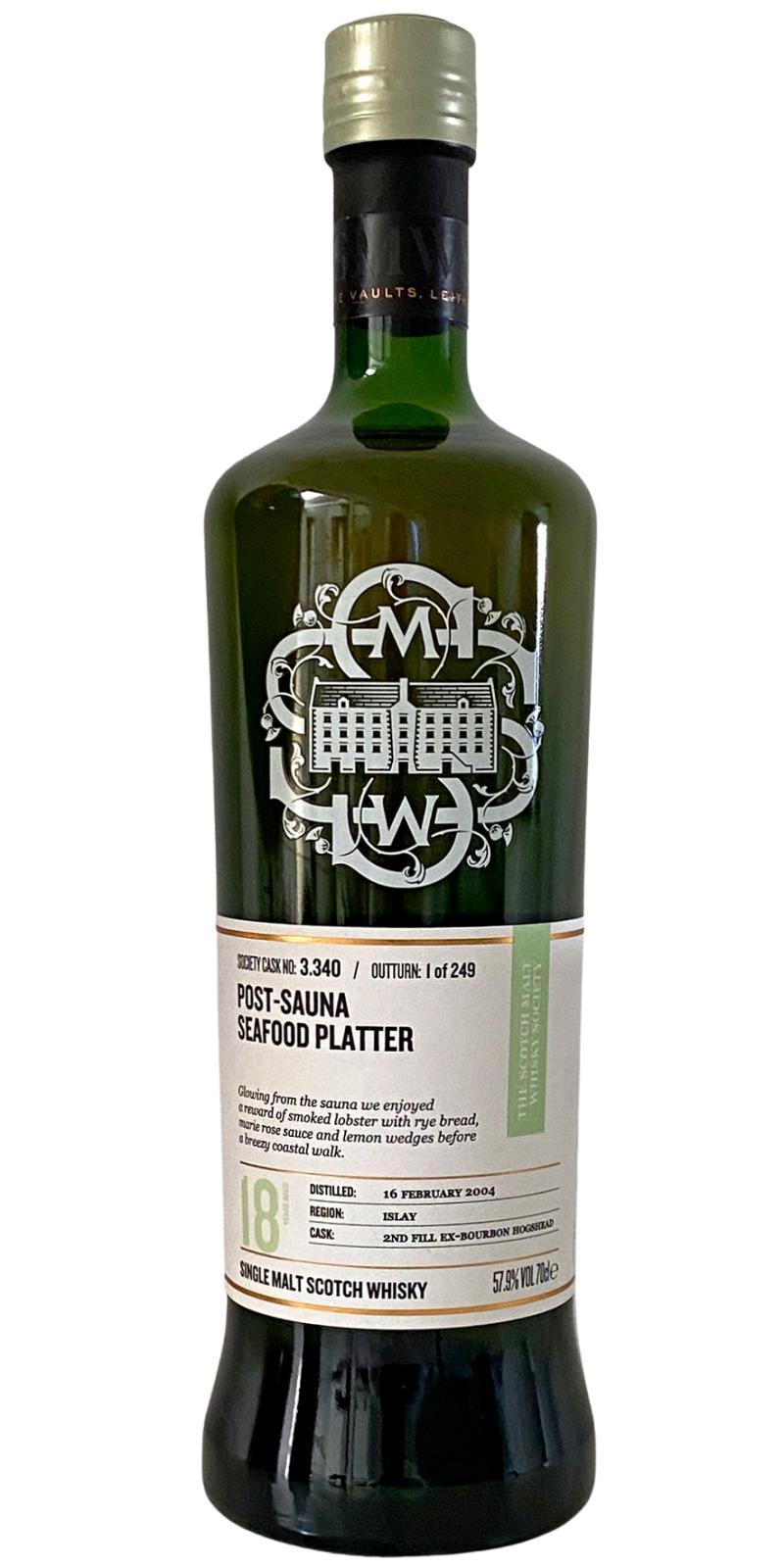 Bowmore 2004 SMWS 3.340 Post-Sauna Seafood Platter