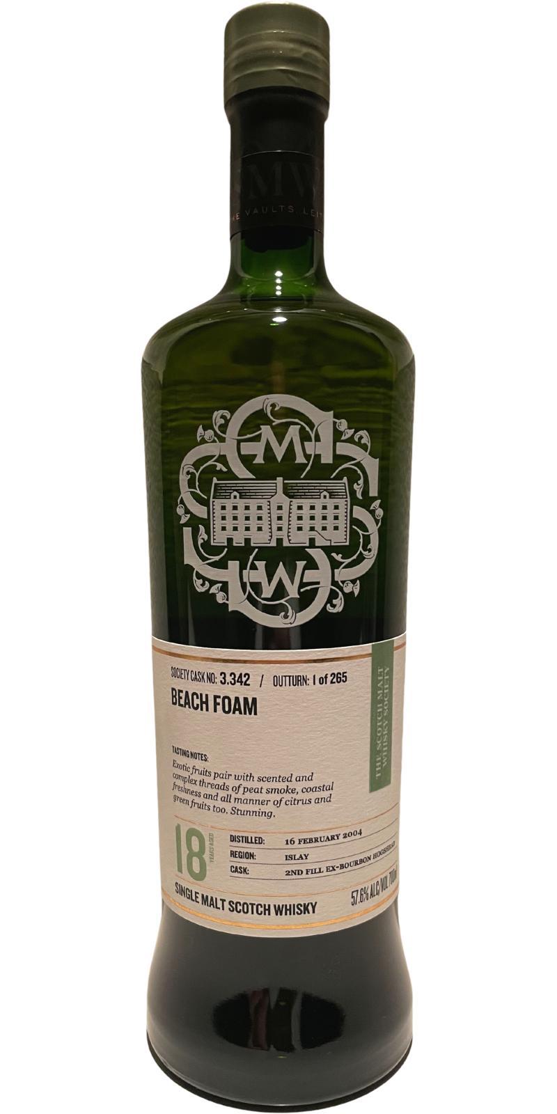 Bowmore 2004 SMWS 3.342 Vitamin B / Beach foam