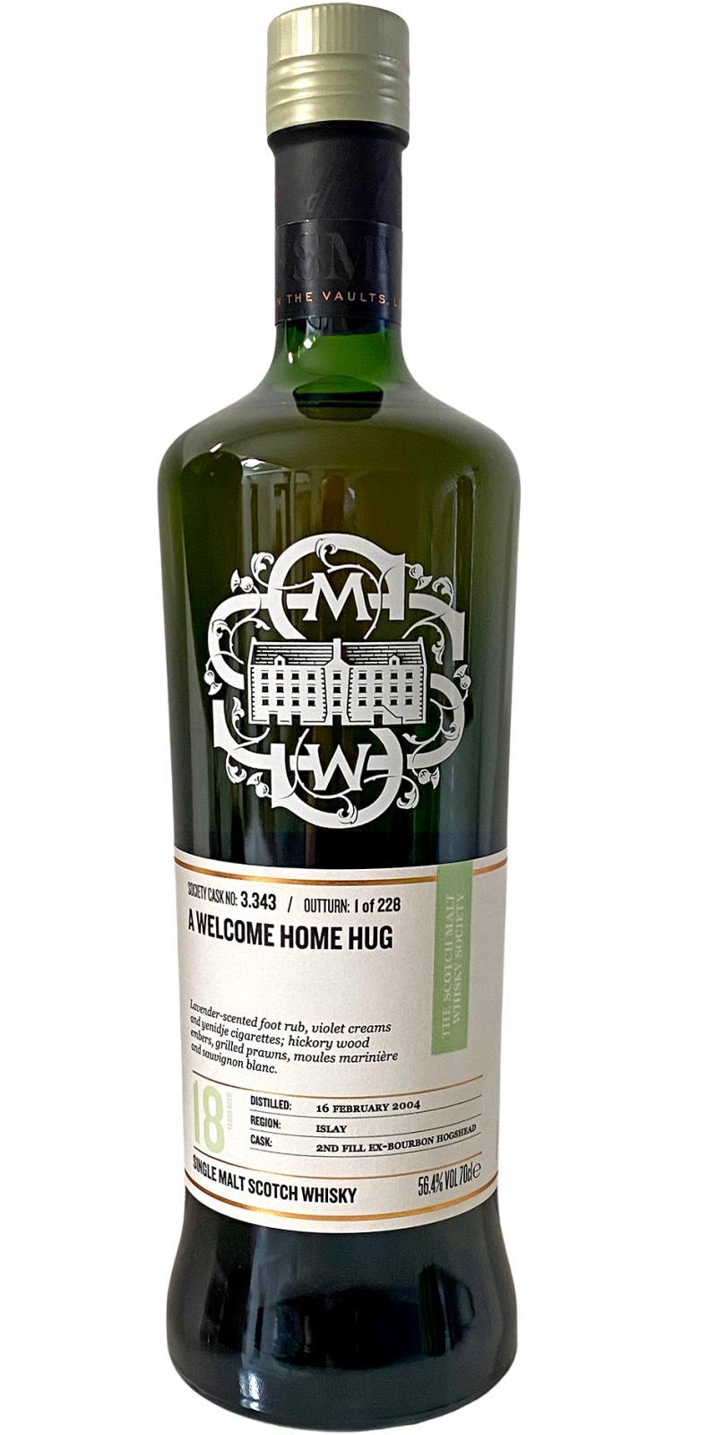 Bowmore 2004 SMWS 3.343 A welcome home hug