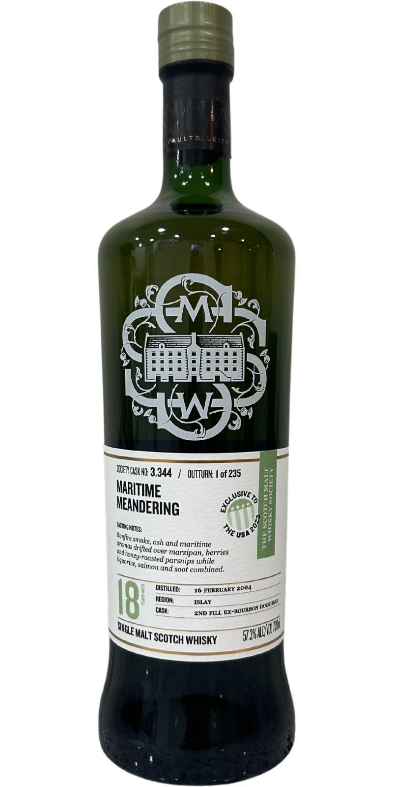 Bowmore 2004 SMWS 3.344 Maritime meandering
