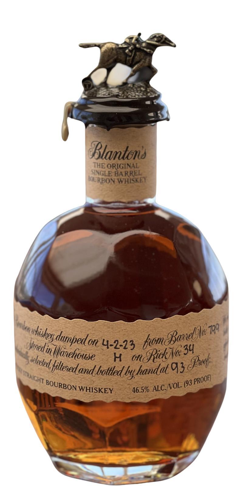 Blanton's The Original Single Barrel Bourbon Whiskey