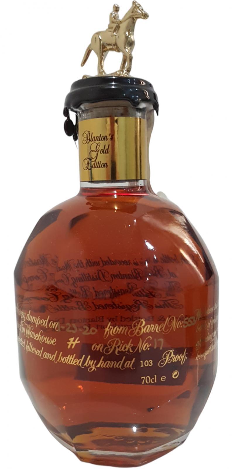 Blanton's Single Barrel Gold Edition