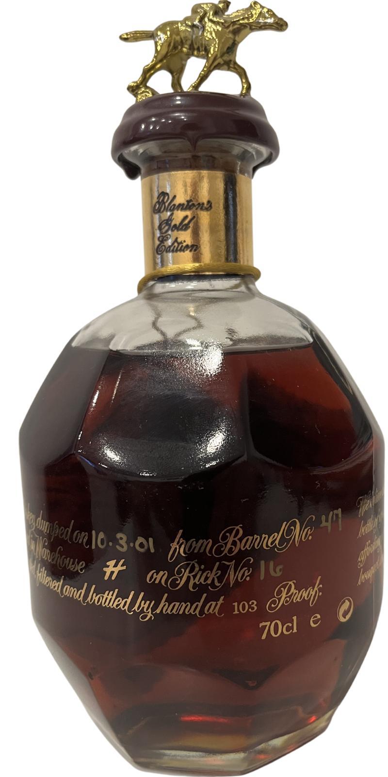 Blanton's Single Barrel Gold Edition