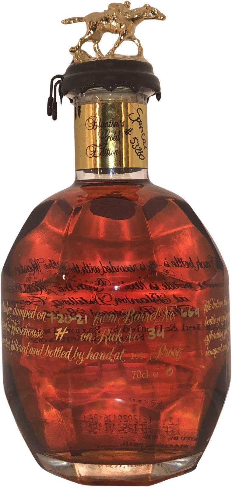 Blanton's Single Barrel Gold Edition