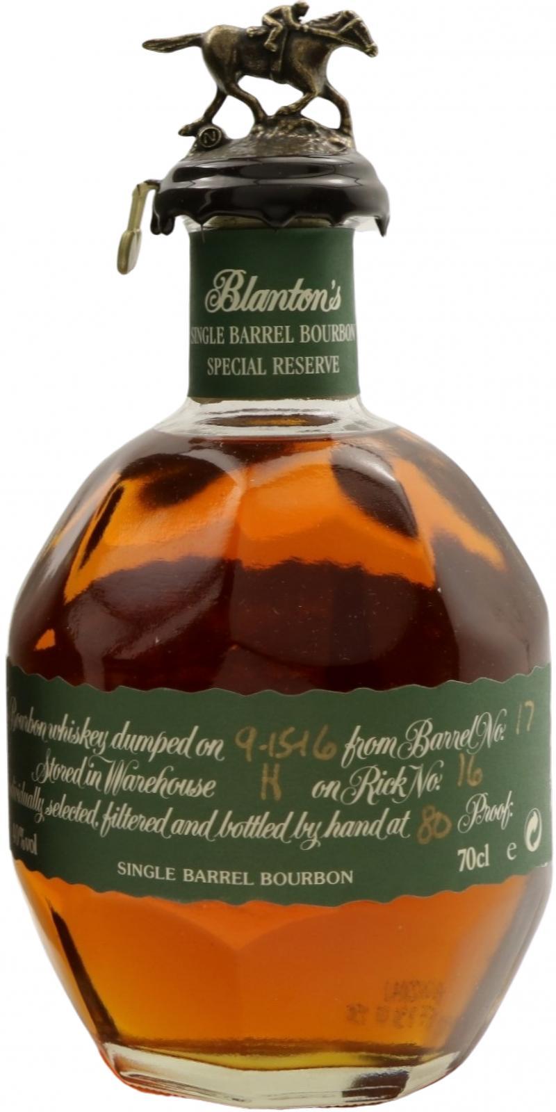 Blanton's Single Barrel Special Reserve