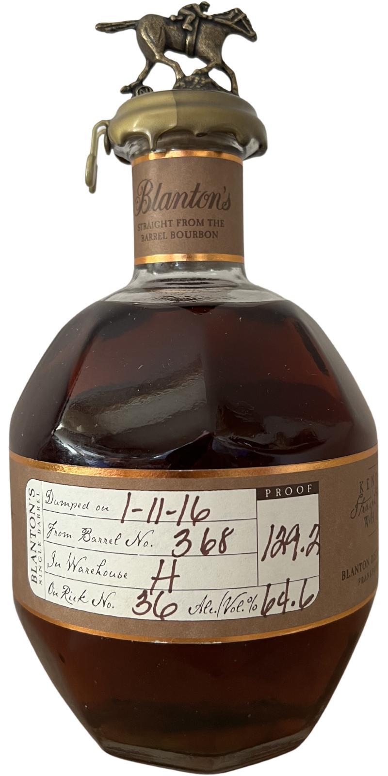 Blanton's Single Barrel Straight from the Barrel