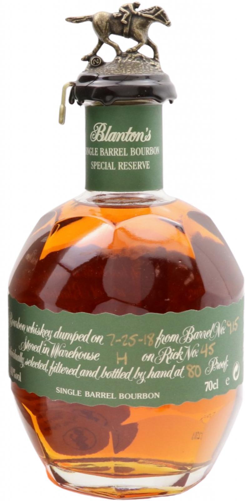 Blanton's Single Barrel Special Reserve