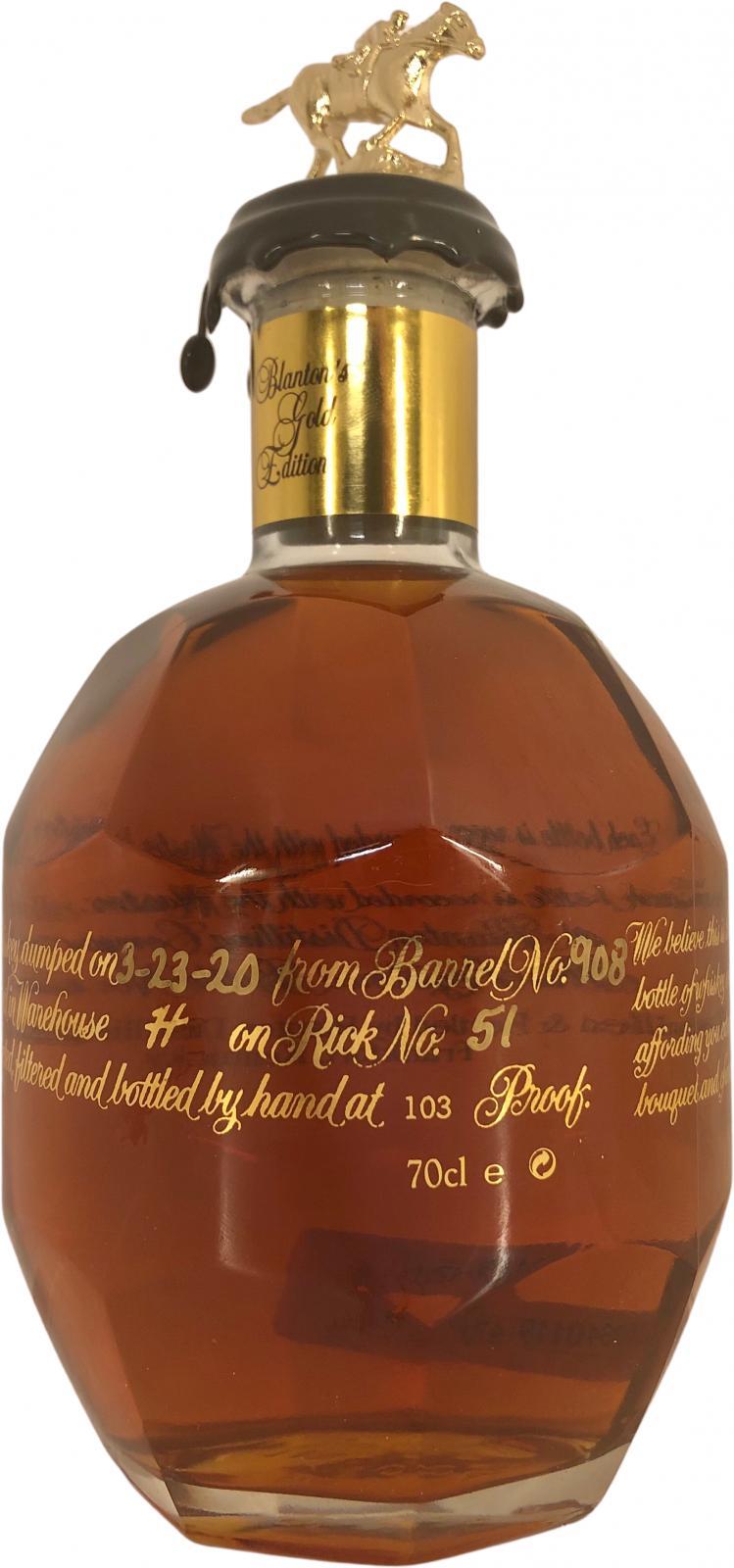 Blanton's Single Barrel Gold Edition