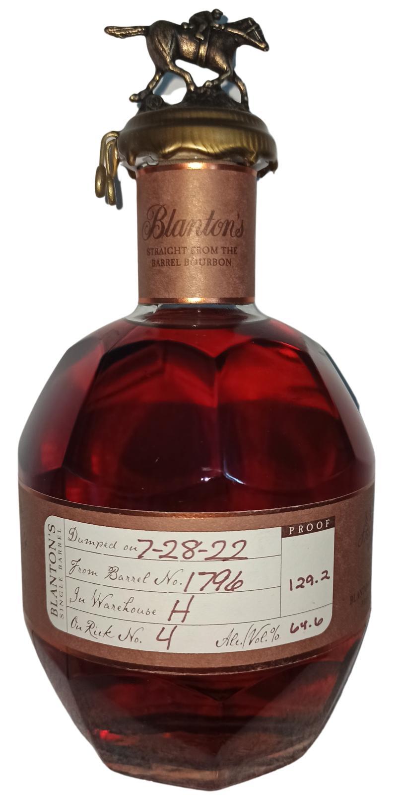Blanton's Straight from the barrel