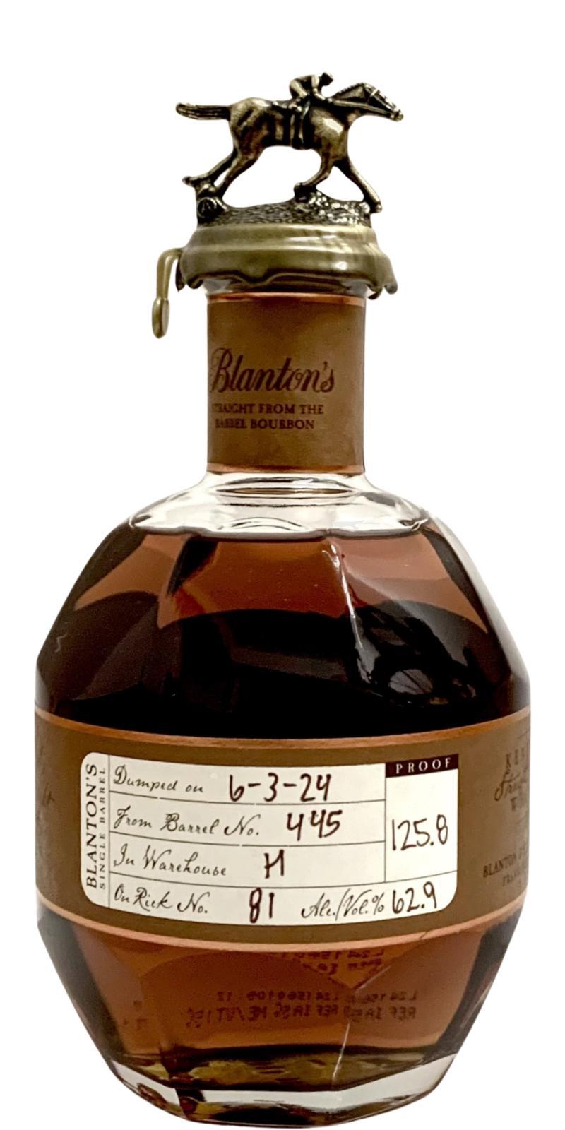 Blanton's Straight from the Barrel