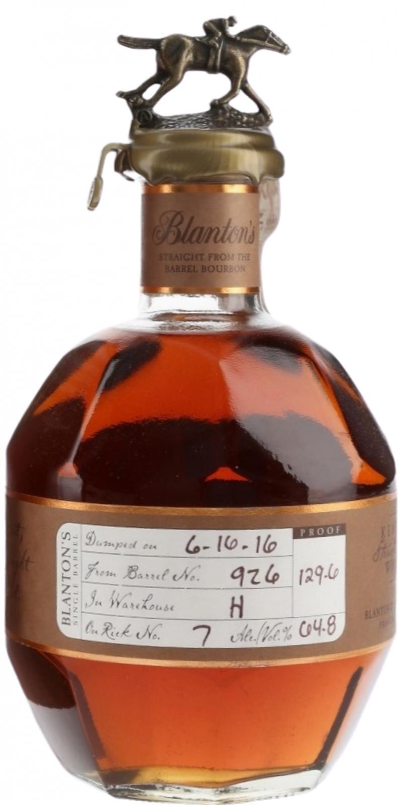 Blanton's Straight from the Barrel