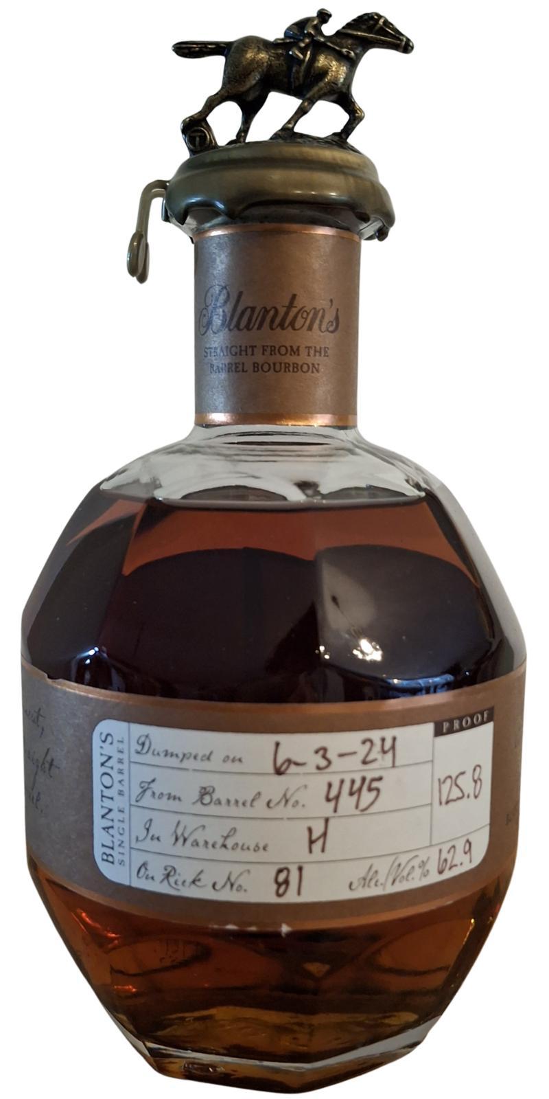 Blanton's Straight from the Barrel